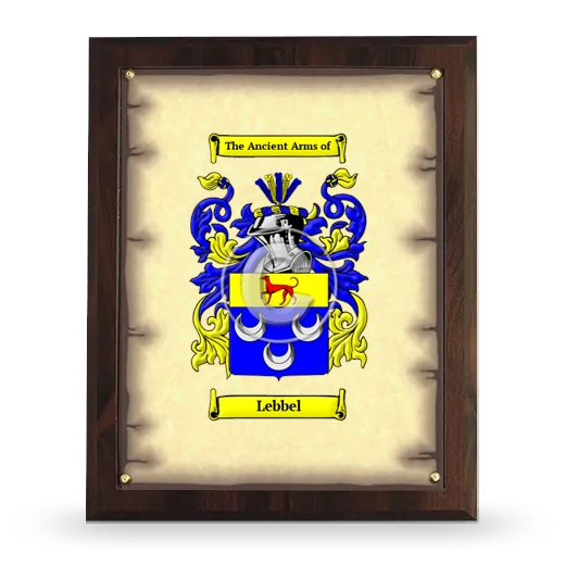 Lebbel Coat of Arms Plaque