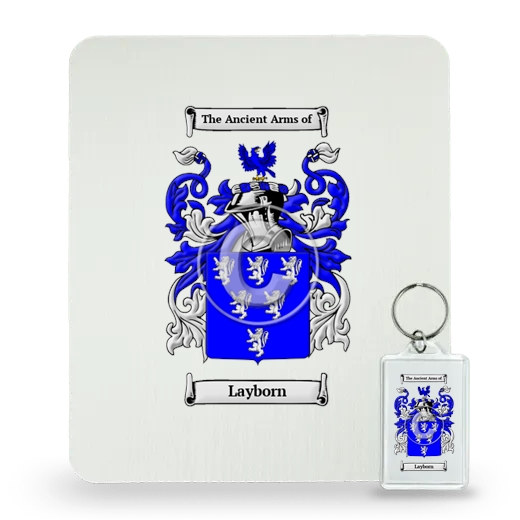 Layborn Mouse Pad and Keychain Combo Package