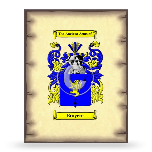 Bruyere Coat of Arms Print