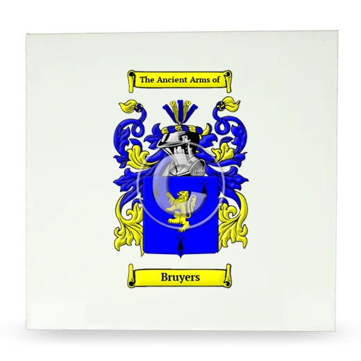 Bruyers Large Ceramic Tile with Coat of Arms