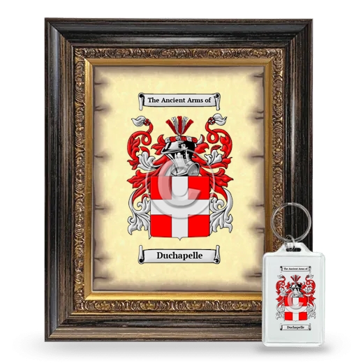 Duchapelle Framed Coat of Arms and Keychain - Heirloom