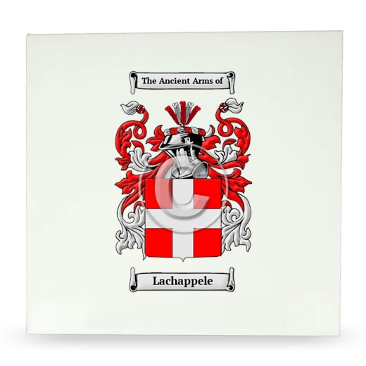 Lachappele Large Ceramic Tile with Coat of Arms