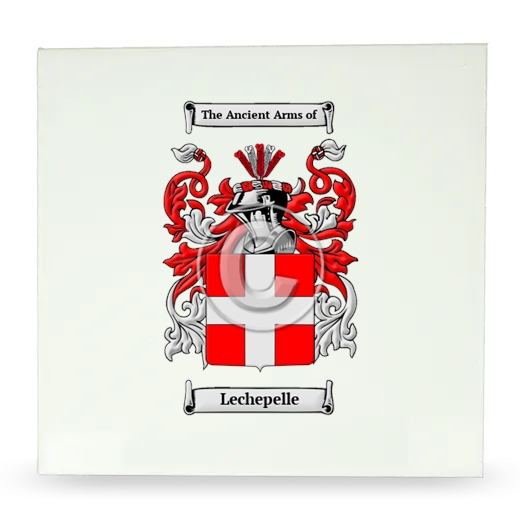 Lechepelle Large Ceramic Tile with Coat of Arms