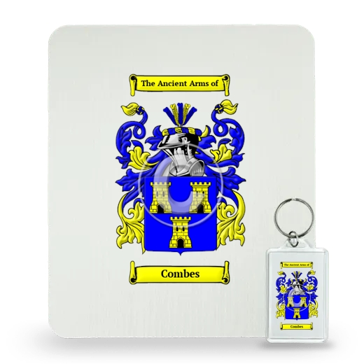Combes Mouse Pad and Keychain Combo Package