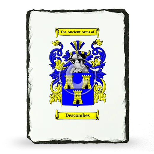 Descombes Coat of Arms Slate