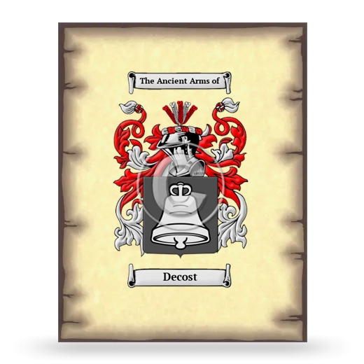 Decost Coat of Arms Print