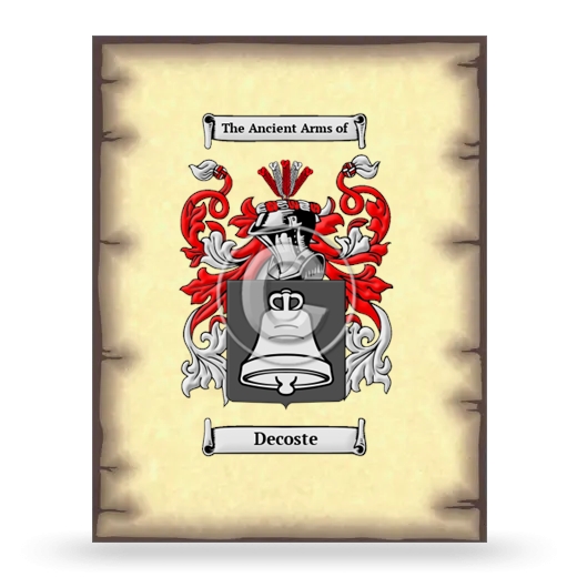 Decoste Coat of Arms Print