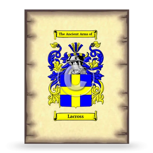 Lacross Coat of Arms Print