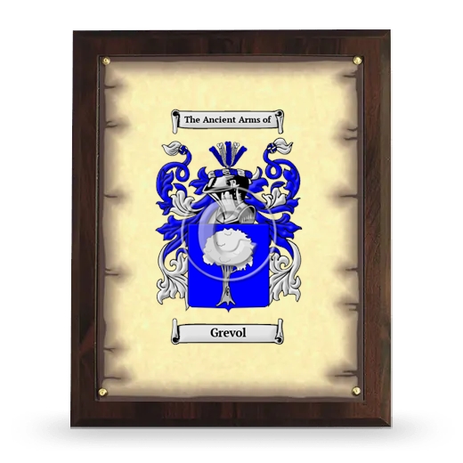 Grevol Coat of Arms Plaque