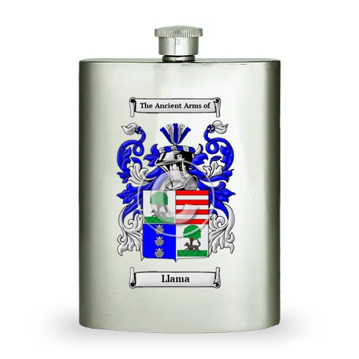 Llama Stainless Steel Hip Flask