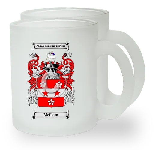 McClam Pair of Frosted Glass Mugs