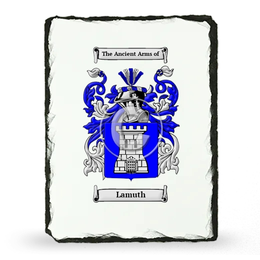 Lamuth Coat of Arms Slate