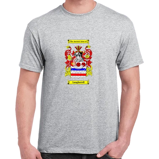 Langlastell Grey Coat of Arms T-Shirt