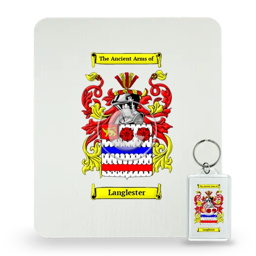 Langlester Mouse Pad and Keychain Combo Package