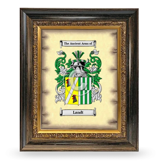 Landt Coat of Arms Framed - Heirloom