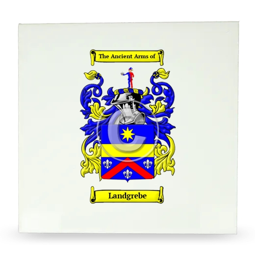 Landgrebe Large Ceramic Tile with Coat of Arms