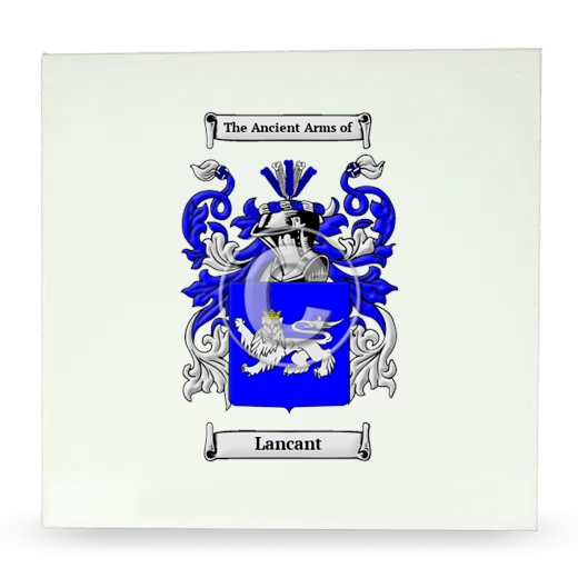 Lancant Large Ceramic Tile with Coat of Arms