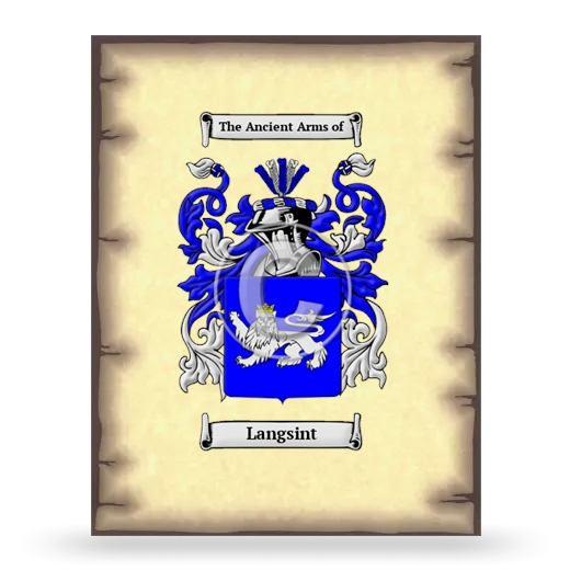 Langsint Coat of Arms Print