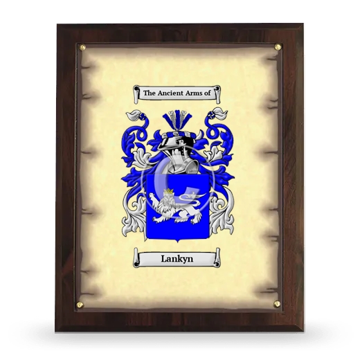 Lankyn Coat of Arms Plaque