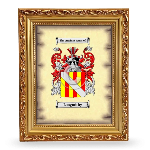 Longmithy Coat of Arms Framed - Gold