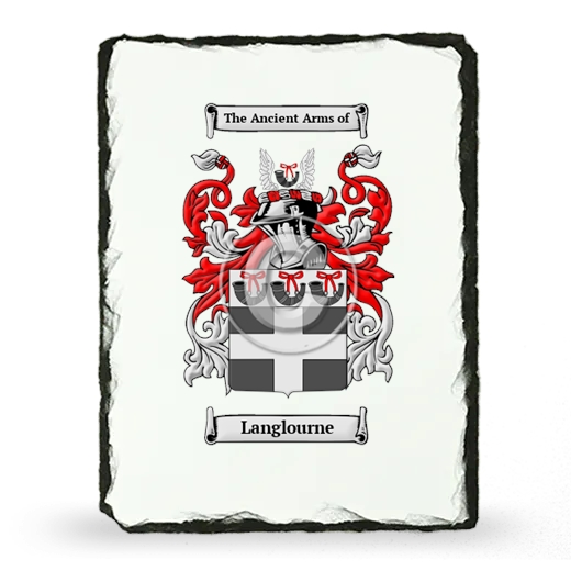 Langlourne Coat of Arms Slate