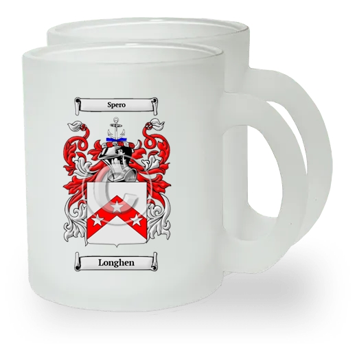 Longhen Pair of Frosted Glass Mugs