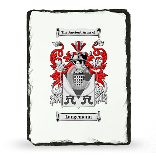 Langemann Coat of Arms Slate