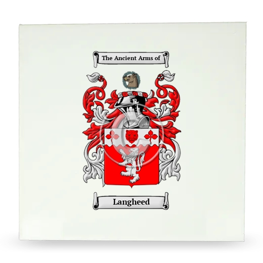 Langheed Large Ceramic Tile with Coat of Arms