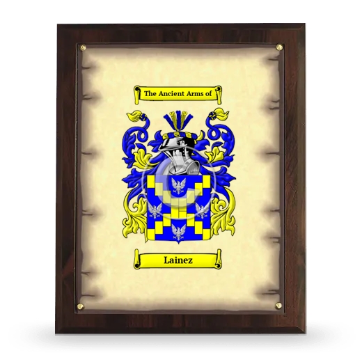 Lainez Coat of Arms Plaque