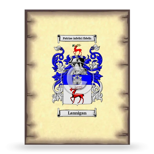 Lannigan Coat of Arms Print