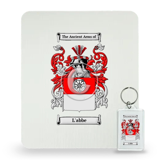 L'abbe Mouse Pad and Keychain Combo Package