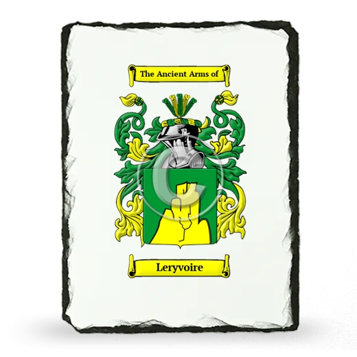 Leryvoire Coat of Arms Slate