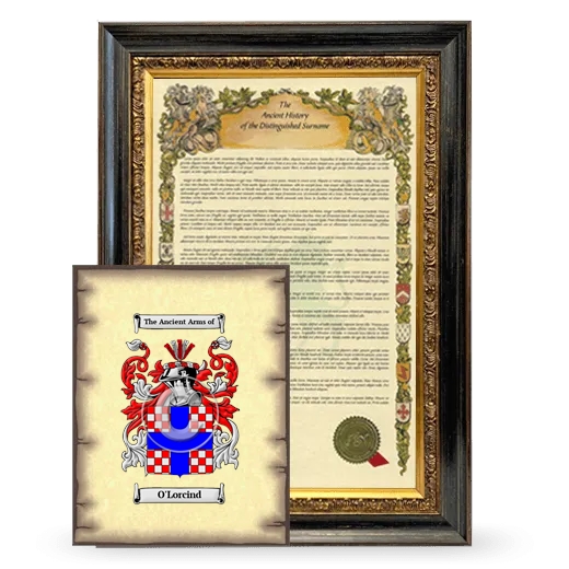 O'Lorcind Framed History and Coat of Arms Print - Heirloom