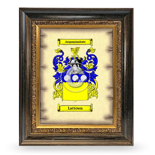 Lattown Coat of Arms Framed - Heirloom