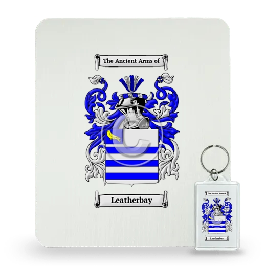 Leatherbay Mouse Pad and Keychain Combo Package