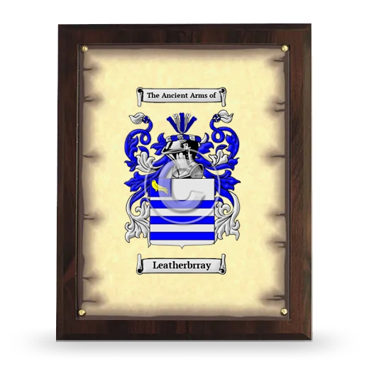 Leatherbrray Coat of Arms Plaque