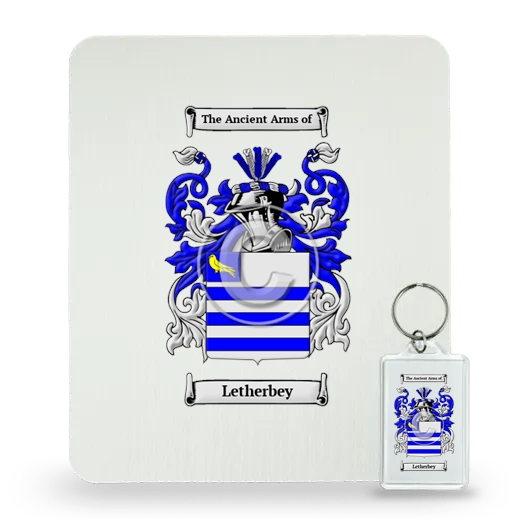 Letherbey Mouse Pad and Keychain Combo Package