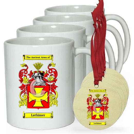 Lathimer Set of 4 Classic Mugs and Ornaments