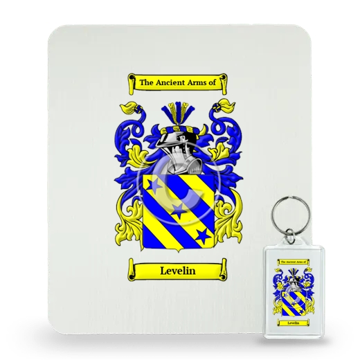 Levelin Mouse Pad and Keychain Combo Package