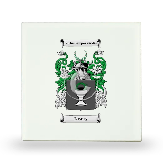 Lavery Small Ceramic Tile with Coat of Arms