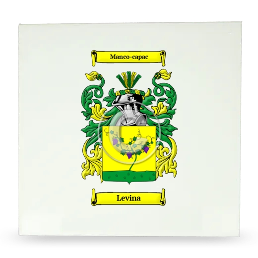 Levina Large Ceramic Tile with Coat of Arms