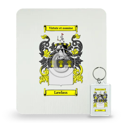 Lawlass Mouse Pad and Keychain Combo Package