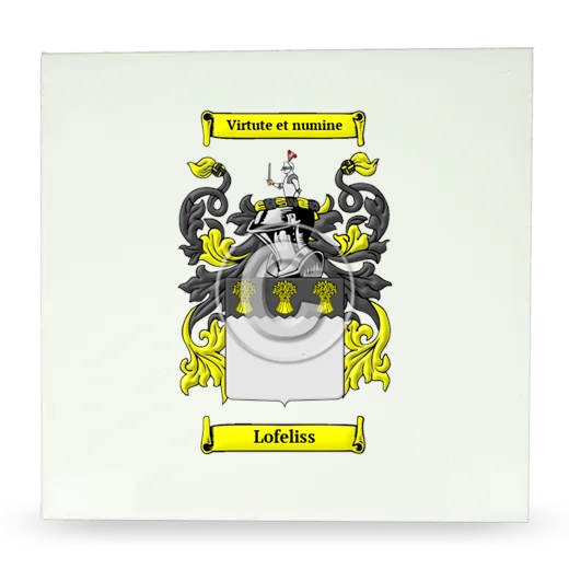 Lofeliss Large Ceramic Tile with Coat of Arms