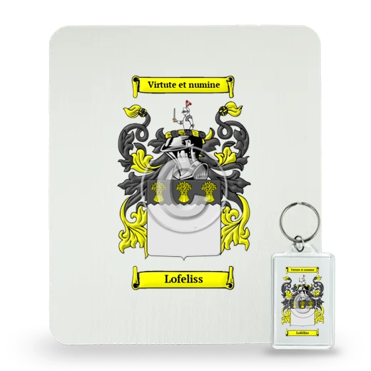 Lofeliss Mouse Pad and Keychain Combo Package