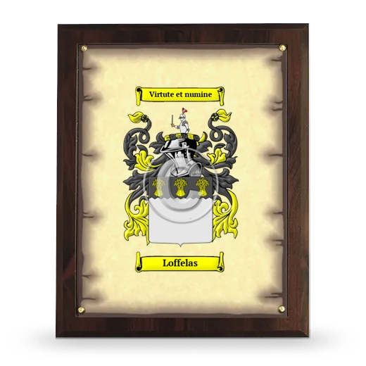 Loffelas Coat of Arms Plaque