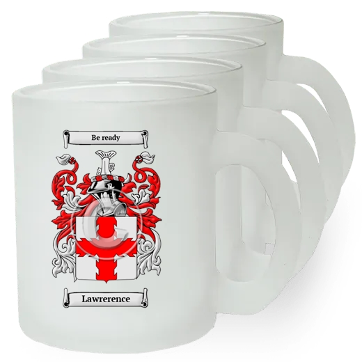 Lawrerence Set of 4 Frosted Glass Mugs