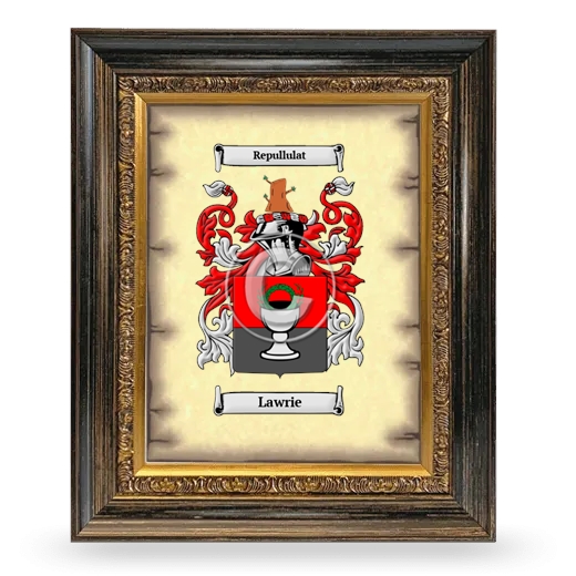 Lawrie Coat of Arms Framed - Heirloom