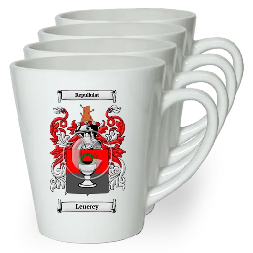 Leuerey Set of 4 Latte Mugs