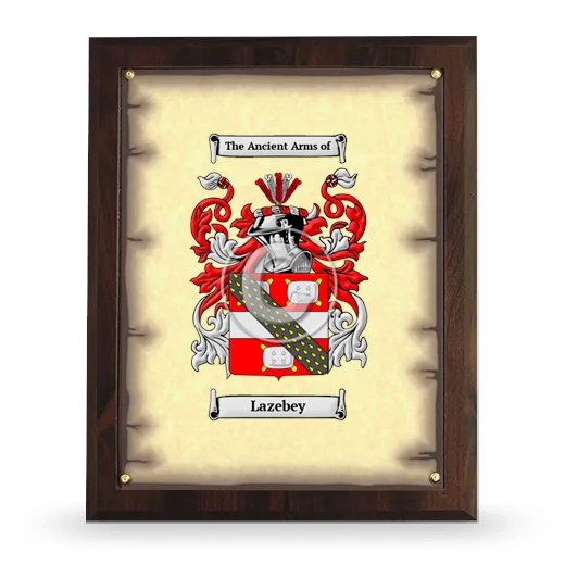 Lazebey Coat of Arms Plaque