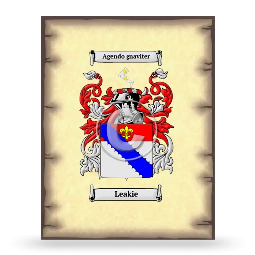 Leakie Coat of Arms Print